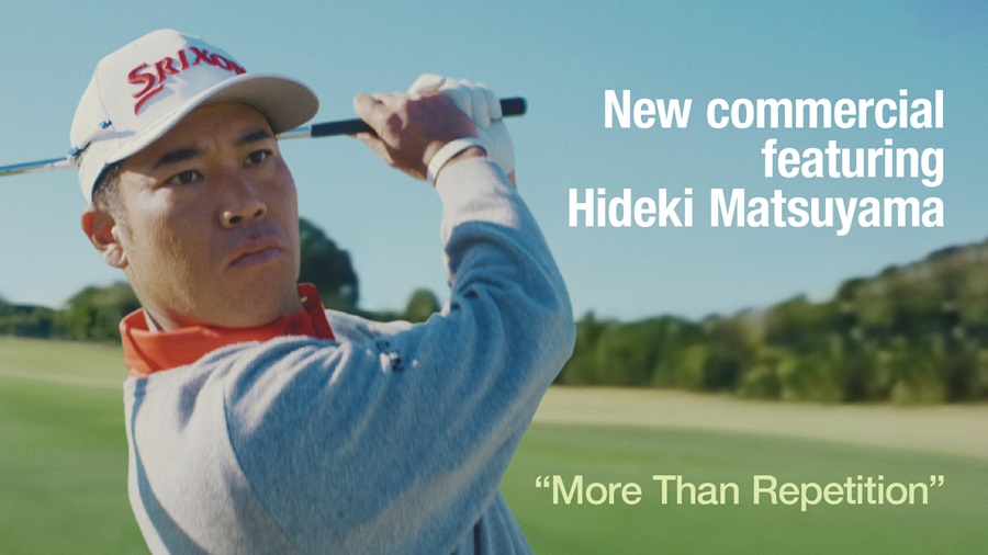 Hideki Matsuyama in Nomura commercial More Than Repetition marking 10 years of sponsorship