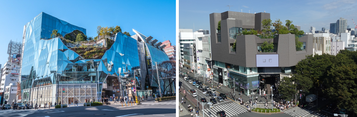 Left: Harakado, right: Omokado