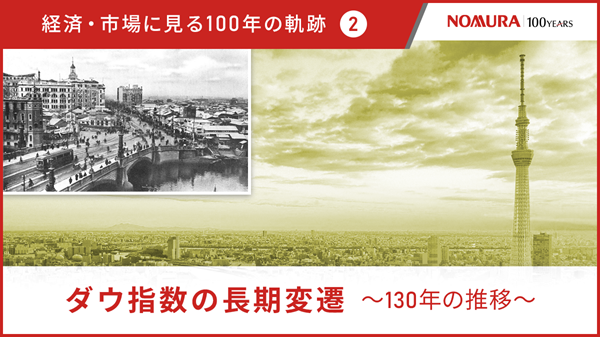 経済・市場に見る100年の軌跡② ダウ指数の長期変遷～130年の推移～