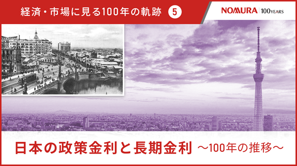 経済・市場に見る100年の軌跡⑤ 日本の政策金利と長期金利～100年の推移～